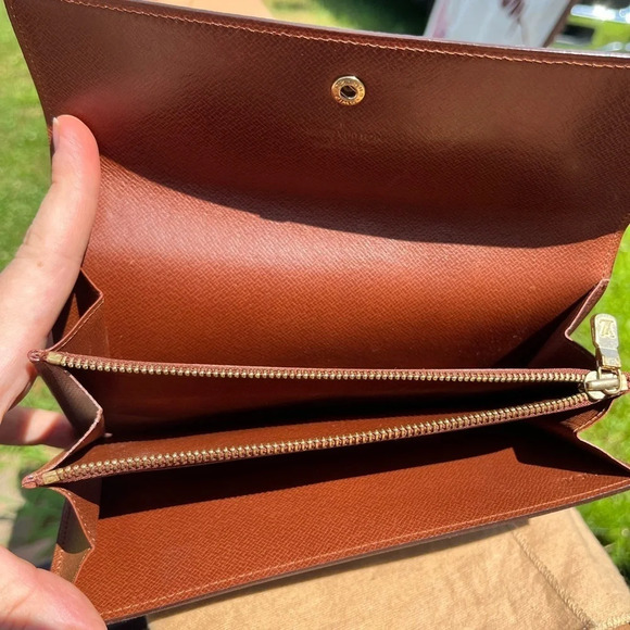 Louis Vuitton LV Monogram Sarah long Wallet w dust bag authentic - Picture 7 of 13